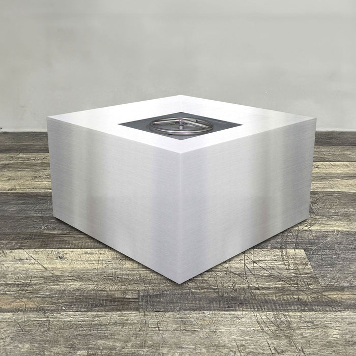 Starfire Designs Metal Gravity 36" Square Stainless Steel Gas Fire Pit Starfire Designs