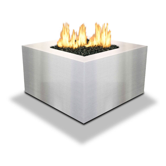 Starfire Designs Metal Gravity 36" Square Stainless Steel Gas Fire Pit Starfire Designs