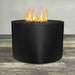 Starfire Designs Gravity Round Powder Coated Steel Gas Fire Pit with Propane Tank Access Door Starfire Designs