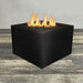 Starfire Designs Gravity Square Powder Coated Steel Gas Fire Pit with Propane Tank Access Door Starfire Designs