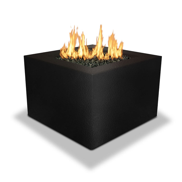 Starfire Designs Gravity Square Powder Coated Steel Gas Fire Pit with Propane Tank Access Door Starfire Designs