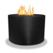 Starfire Designs Gravity Round Powder Coated Steel Gas Fire Pit with Propane Tank Access Door Starfire Designs