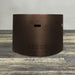 Starfire Designs Gravity Round Powder Coated Steel Gas Fire Pit with Propane Tank Access Door Starfire Designs