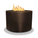 Starfire Designs Gravity Round Powder Coated Steel Gas Fire Pit with Propane Tank Access Door Starfire Designs
