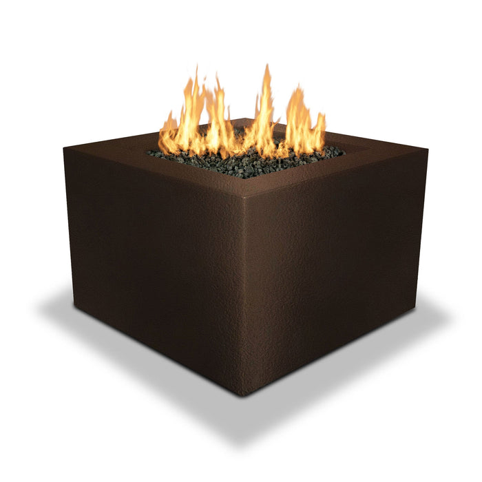 Starfire Designs Gravity Square Powder Coated Steel Gas Fire Pit with Propane Tank Access Door Starfire Designs