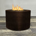 Starfire Designs Gravity Round Powder Coated Steel Gas Fire Pit with Propane Tank Access Door Starfire Designs