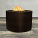 Starfire Designs Gravity Round Powder Coated Steel Gas Fire Pit with Propane Tank Access Door Starfire Designs