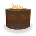 Starfire Designs Metal Gravity 36" Round Corten Steel Gas Fire Pit with Propane Tank Access Door Starfire Designs