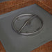Starfire Designs Metal Gravity 36" Square Corten Steel Gas Fire Pit with Propane Tank Access Door Starfire Designs