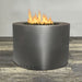Starfire Designs Gravity Round Powder Coated Steel Gas Fire Pit with Propane Tank Access Door Starfire Designs