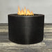Starfire Designs Gravity Round Powder Coated Steel Gas Fire Pit with Propane Tank Access Door Starfire Designs