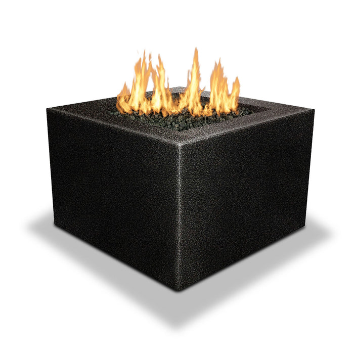 Starfire Designs Gravity Square Powder Coated Steel Gas Fire Pit with Propane Tank Access Door Starfire Designs