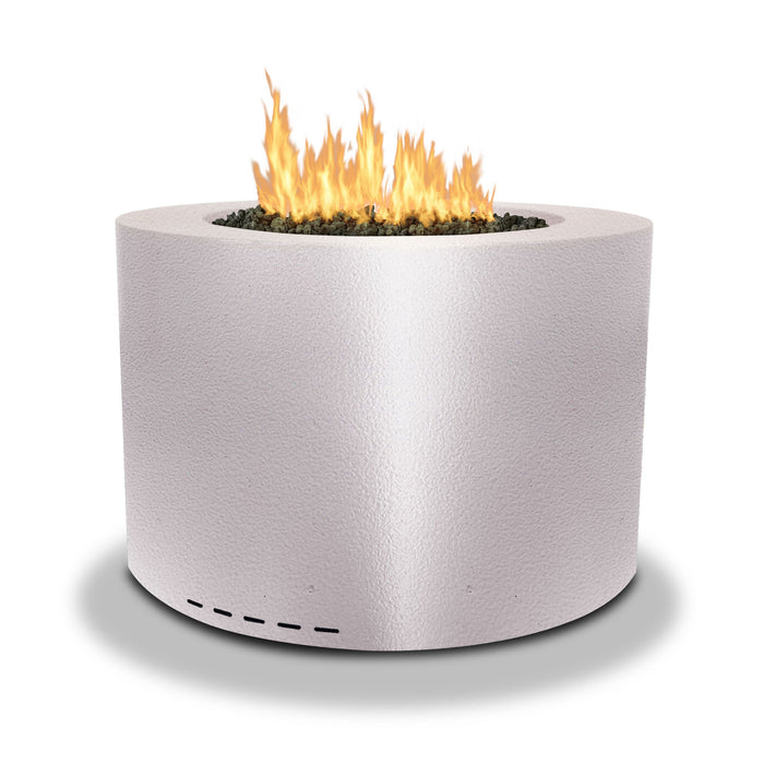 Starfire Designs Gravity Round Powder Coated Steel Gas Fire Pit with Propane Tank Access Door Starfire Designs