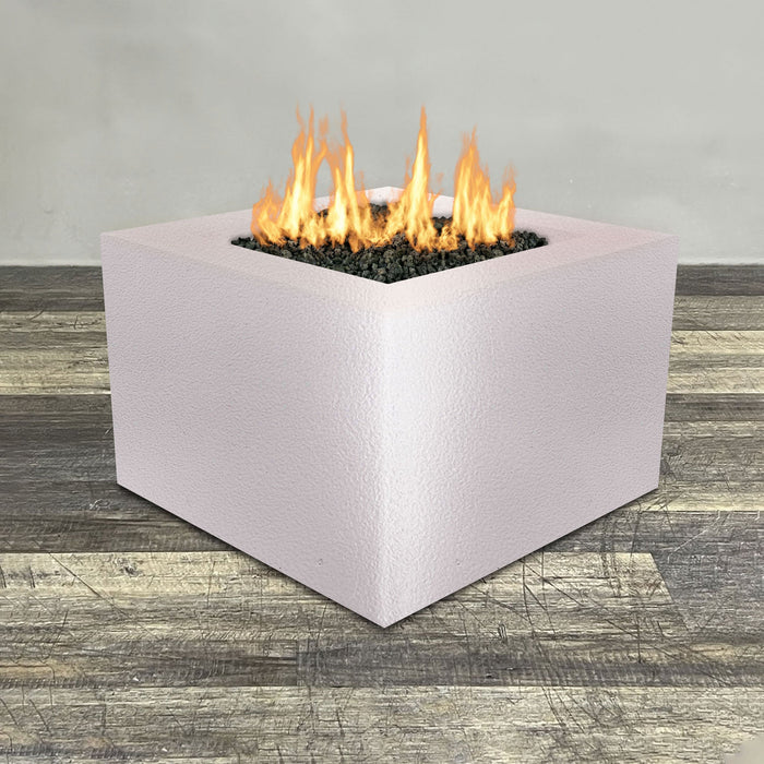 Starfire Designs Gravity Square Powder Coated Steel Gas Fire Pit with Propane Tank Access Door Starfire Designs