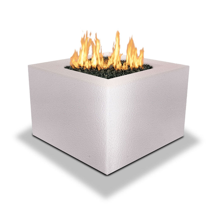 Starfire Designs Gravity Square Powder Coated Steel Gas Fire Pit with Propane Tank Access Door Starfire Designs