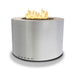 Starfire Designs Metal Gravity 36" Round Stainless Steel Gas Fire Pit with Propane Tank Access Door Starfire Designs
