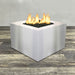 Starfire Designs Metal Gravity 36" Square Stainless Steel Gas Fire Pit with Propane Tank Access Door Starfire Designs