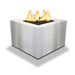 Starfire Designs Metal Gravity 36" Square Stainless Steel Gas Fire Pit with Propane Tank Access Door Starfire Designs