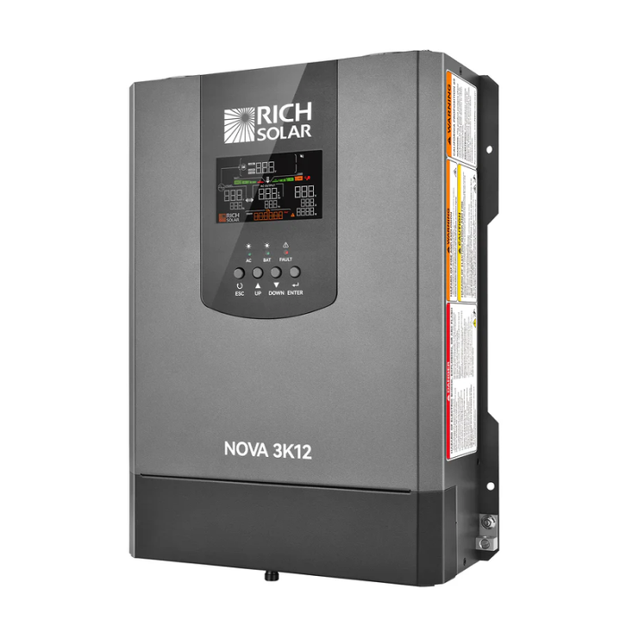 Rich Solar NOVA 3K12 3000W 12V Pure Sine Wave Inverter with
