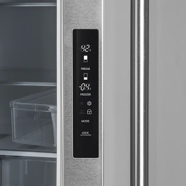 Forno Moena 36-Inch French Door 19.2 cu. ft Refrigerator with Modern Decorative Grill in Stainless Steel (FFRBI1820-40MG) FORNO