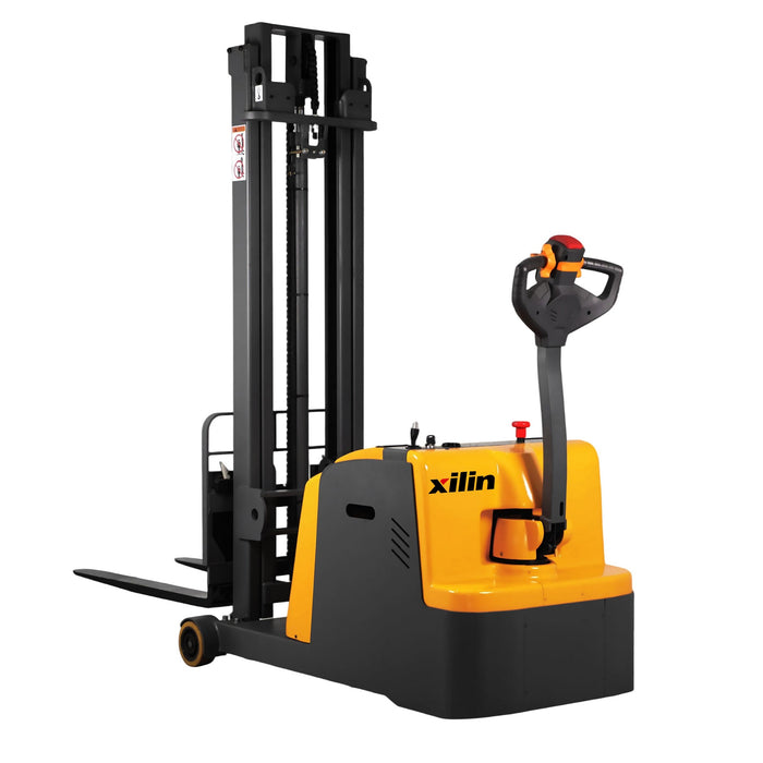 Xilin CPD10W-118 counterbalanced stacker side angle view