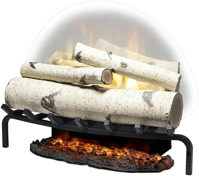 Revillusion® 25" Electric Fireplace Log Set w/ Ashmat - back view