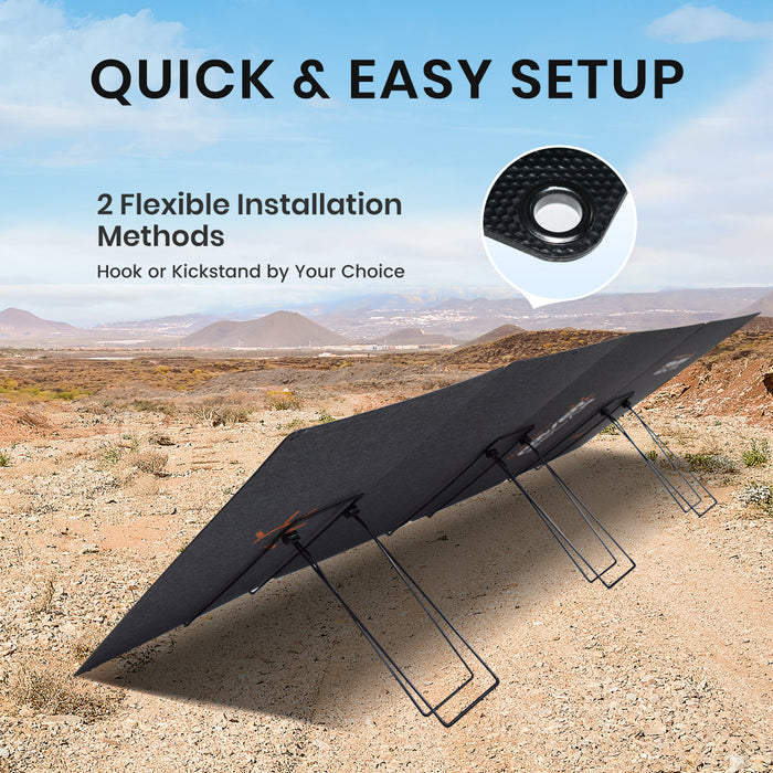 Flexsolar® F240 Foldable Solar Panel for Power Station| 240W（4 in 1 Extention Cable Not Included）