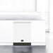 Forno Romano Espresso 24-Inch Built-In Dishwasher in White with Brass Handle (FDWBI8035-24WHT) FORNO