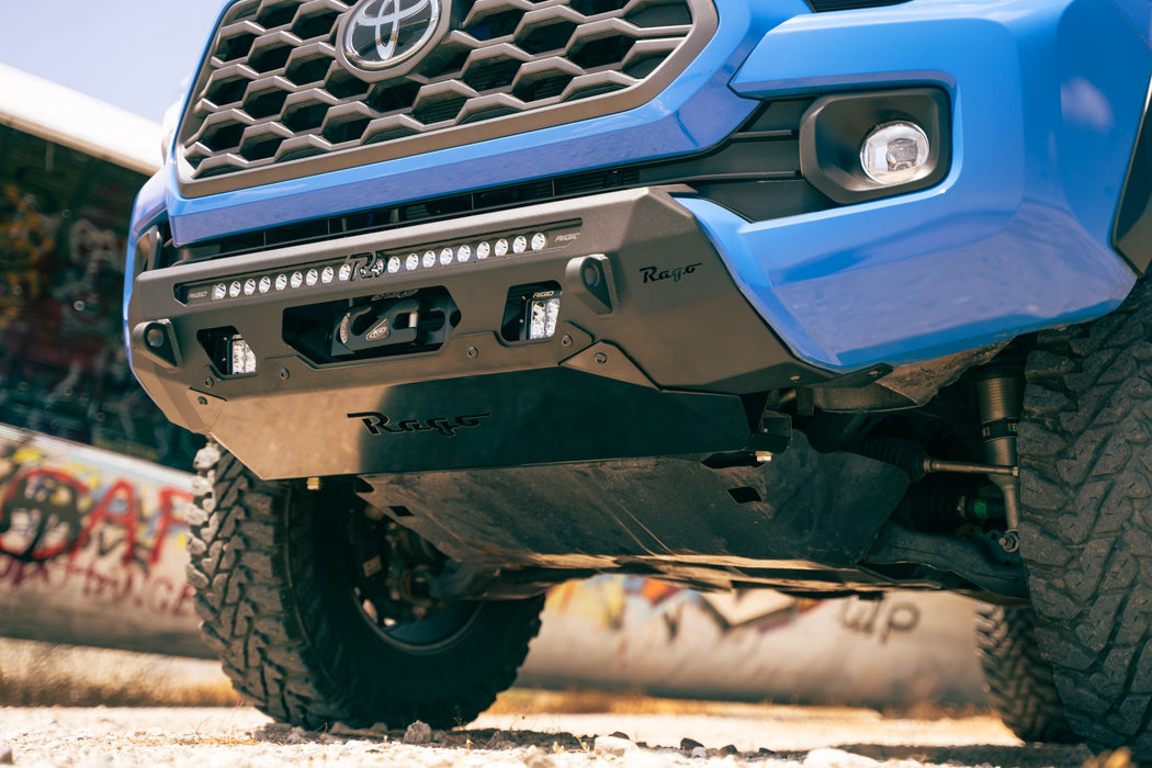 Rago Fabrication 2016-2023 Toyota Tacoma Skid Plate for Center Mount Front Bumpers – on the trail, image 3 of 7