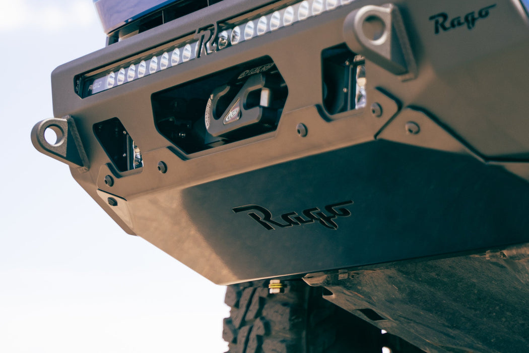 Rago Fabrication 2016-2023 Toyota Tacoma Skid Plate for Center Mount Front Bumpers – on the trail, image 2 of 7
