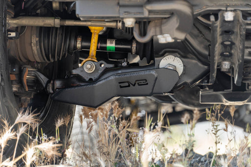 DV8 Offroad 2016-2023 Toyota Tacoma A-Arm Skid Plates – installed on vehicle, image 2 of 10