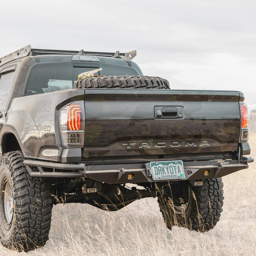 C4 Fabrication 2016-2023 Toyota Tacoma Rock Runner High Clearance Rear Bumper – image 1 of 13