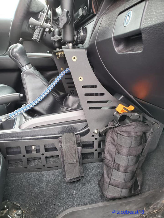 Rago Fabrication 2016-2023 3rd Gen Toyota Tacoma Center Console Molle Panels & Device Mount – image 13 of 16
