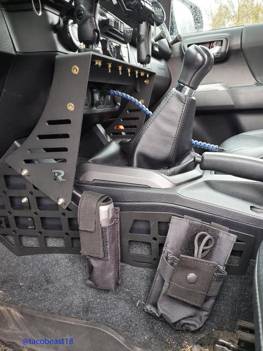 Rago Fabrication 2016-2023 3rd Gen Toyota Tacoma Center Console Molle Panels & Device Mount – image 14 of 16