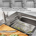 Forno Acqua 33-Inch MultiSink kit with Integrated Waterfall Rinsing and Glass Washing Station.... Kitchen Appliance - View 9