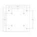 Cascada Tuscany 40" Luxury Bathroom Shower Set with LED Rainfall Head, Thermostatic Control, and 6 Massage Jets - Dimensions
