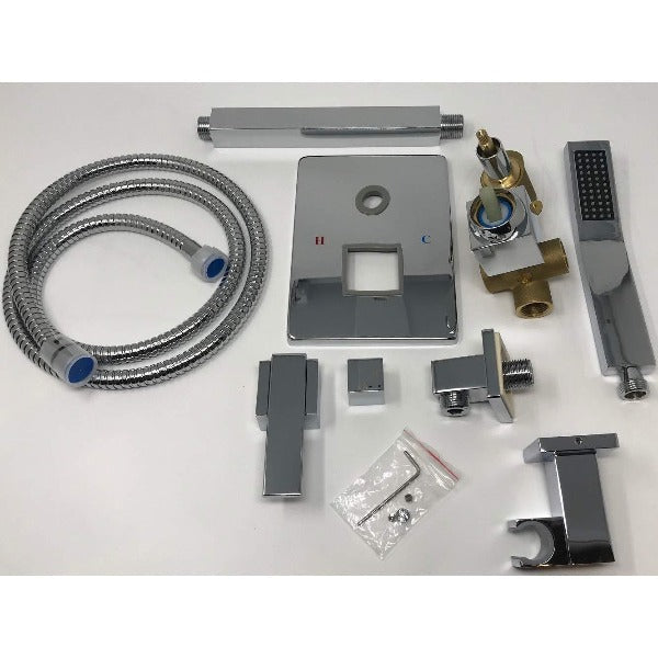 Cascada Showers 40" Rainfall LED Shower Set Double-Function Valve - Product Image 15
