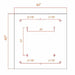 Cascada Showers 40" Rainfall LED Shower Set Double-Function Valve - Product Image 6
