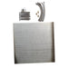 Cascada Showers 40" Square Ceiling Mount Rainfall LED Shower Head, include Shower Arm - Detail View 3