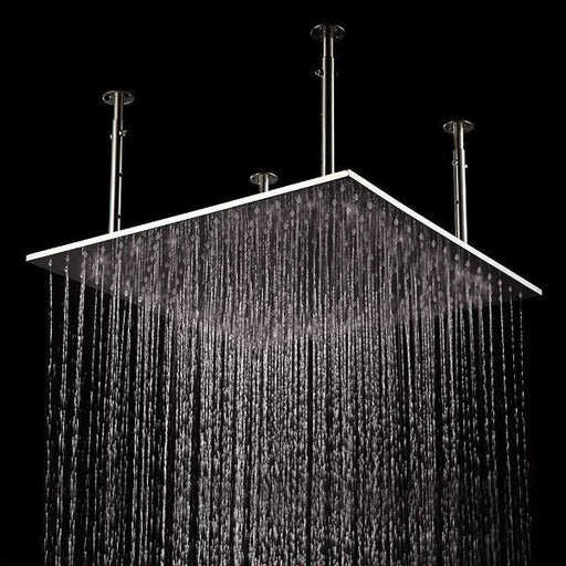 Cascada Showers 40" Square Ceiling Mount Rainfall Shower Head, include Shower Arm - Alternate View