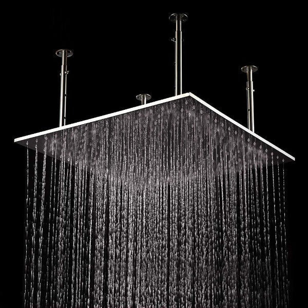 Cascada Showers 40" Square Ceiling Mount Rainfall Shower Head, include Shower Arm - Alternate View