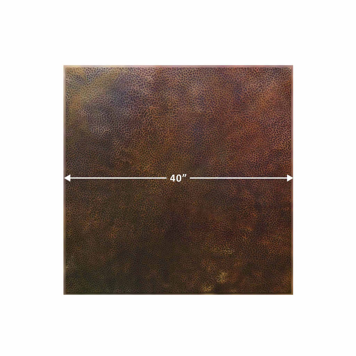 Moreno 40" W Square Copper Fire Pit Lid - MORENO-TOP-40SQR by Starfire Designs Starfire Designs