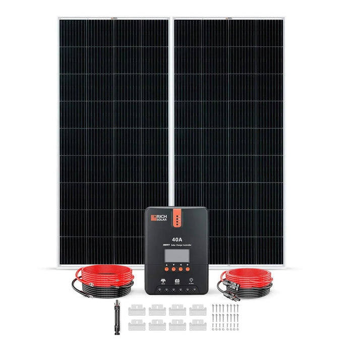 Green Vista Living Rich Solar - 400 Watt Solar Kit - Detail View