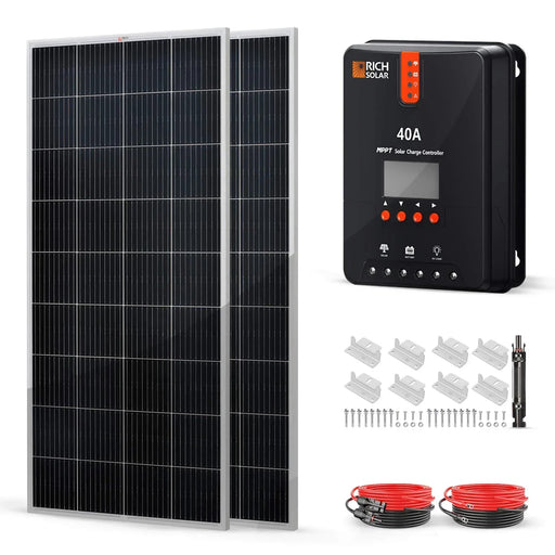 Green Vista Living Rich Solar - 400 Watt Solar Kit