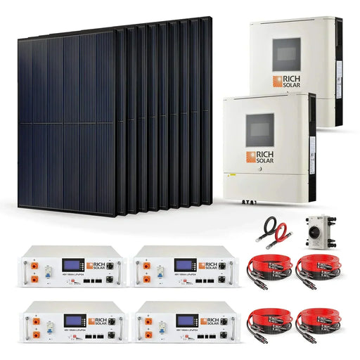 Green Vista Living Rich Solar 4000W 48VDC-240VAC Solar Kit
