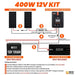 Green Vista Living Rich Solar - 400 Watt Solar Kit - Close-Up