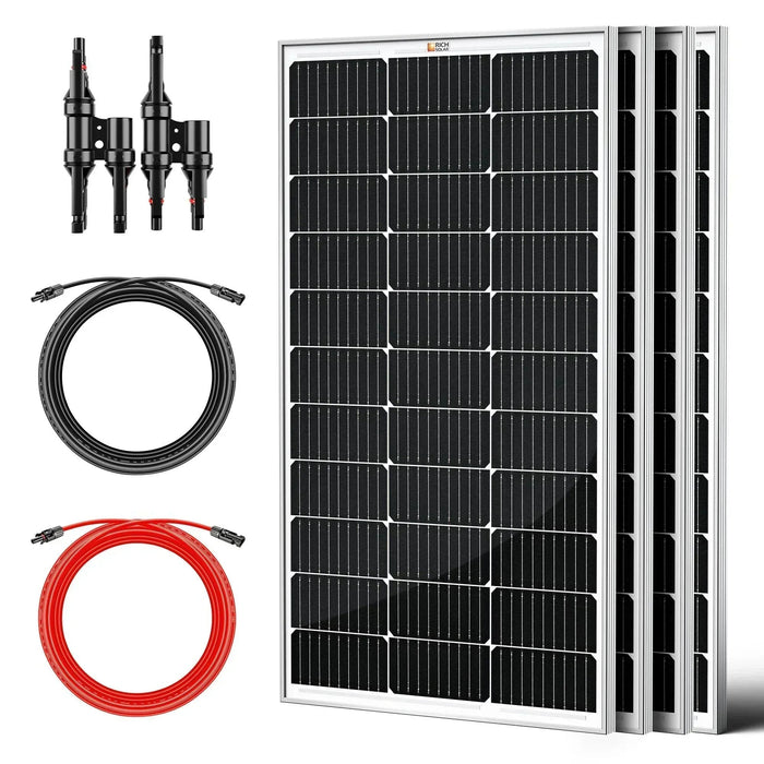 Green Vista Living Rich Solar - 400 Watt Solar Kit for Solar Generators Portable Power Stations