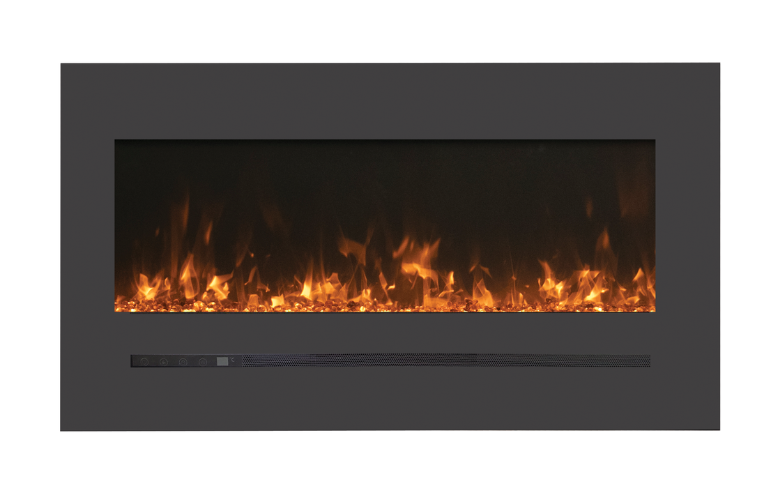 72" Electric Fireplace WM-FML-72-7823-STL - back view