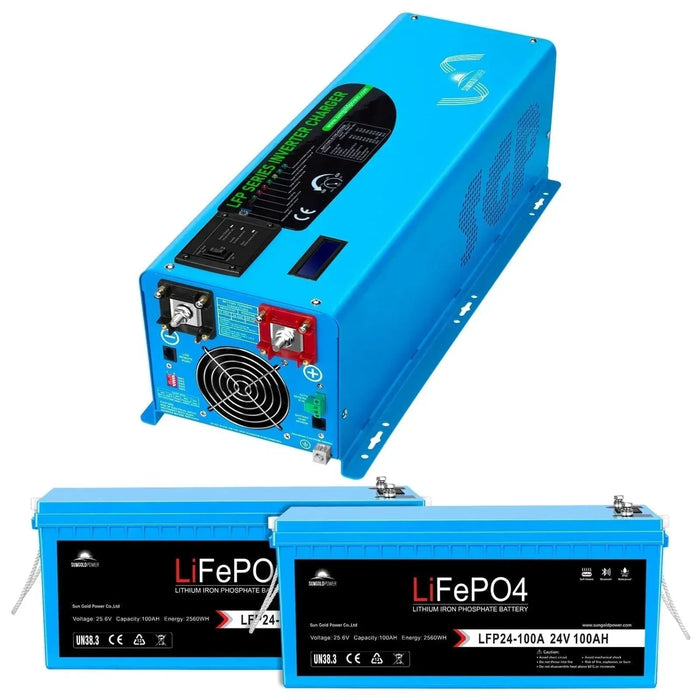 Green Vista Living Sungold Power 4000W DC 24V Pure Sine Wave Inverter With Charger - View 11