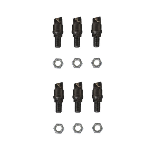 ( 1 Pack / 6 Pcs ) Teeth and Nut for Stump Grinder SG24; SG61, 1 Pack — angle view